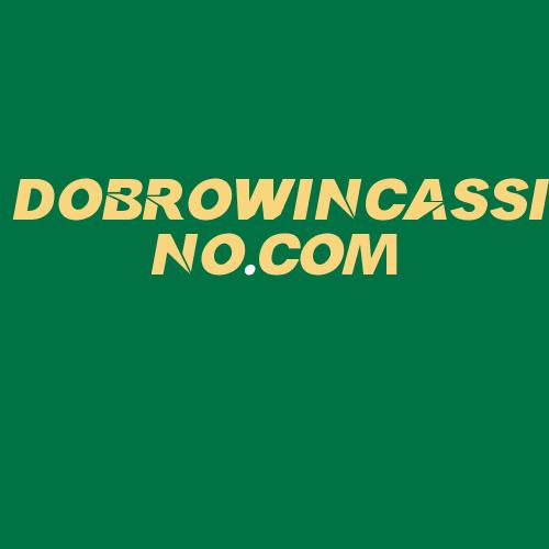 Logo da DOBROWINCASSINO